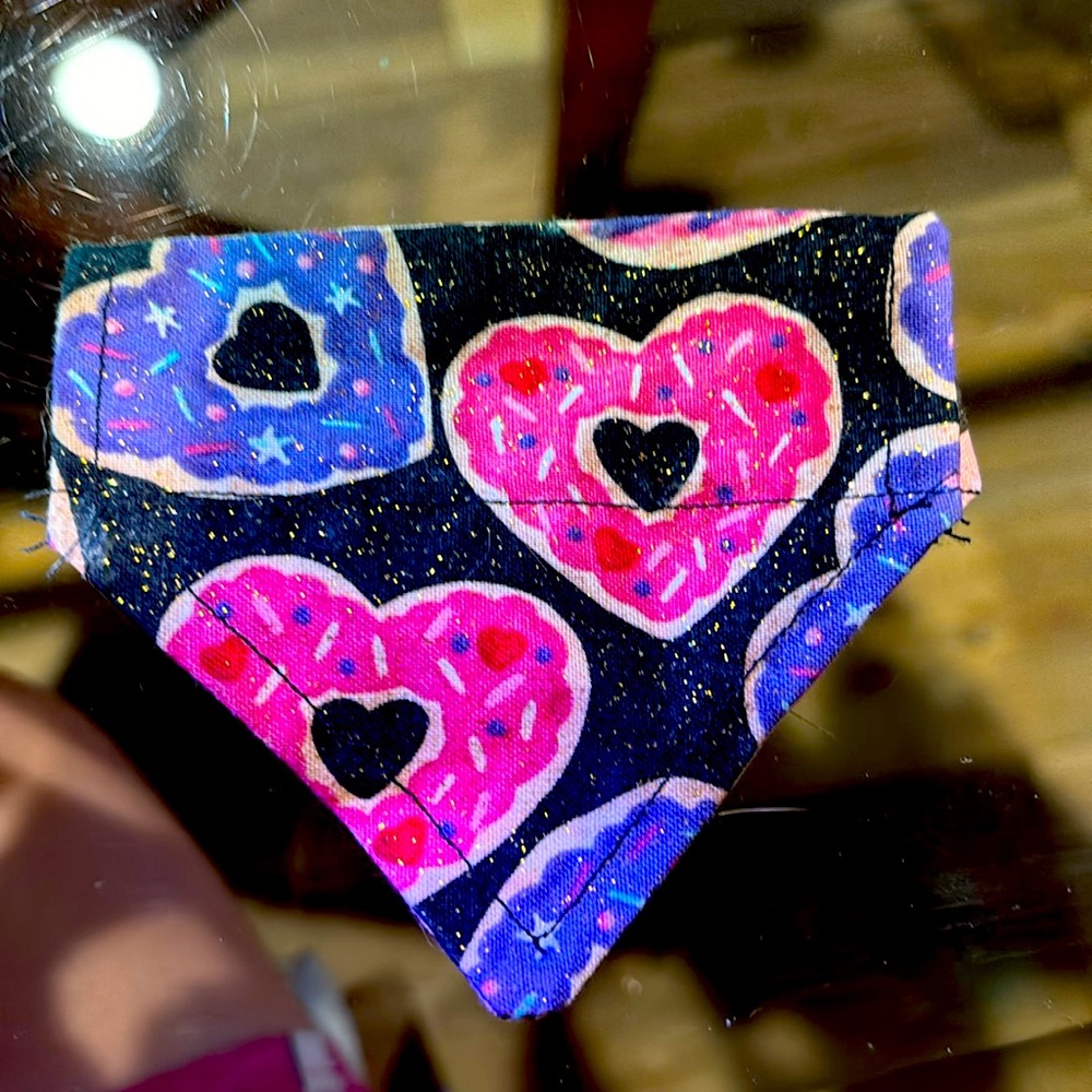 Through the collar dog or cat bandana